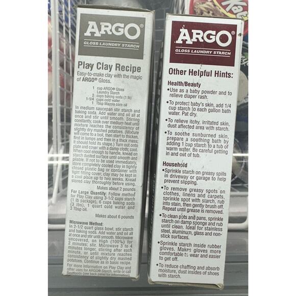 [ 2 Box Lot ] ARGO Gloss Laundry Starch 16 oz Crisp Finish - NO EXPIRATION - Picture 5 of 7